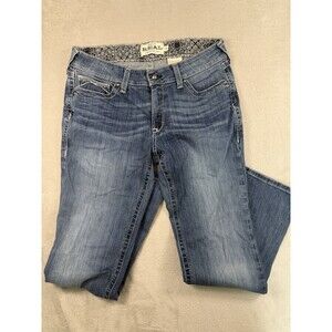 Ariat REAL Denim Jeans Women's Size 32 R Icon Real Straight Blue Wash Western